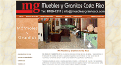 Desktop Screenshot of mueblesygranitoscr.com