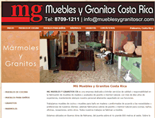 Tablet Screenshot of mueblesygranitoscr.com